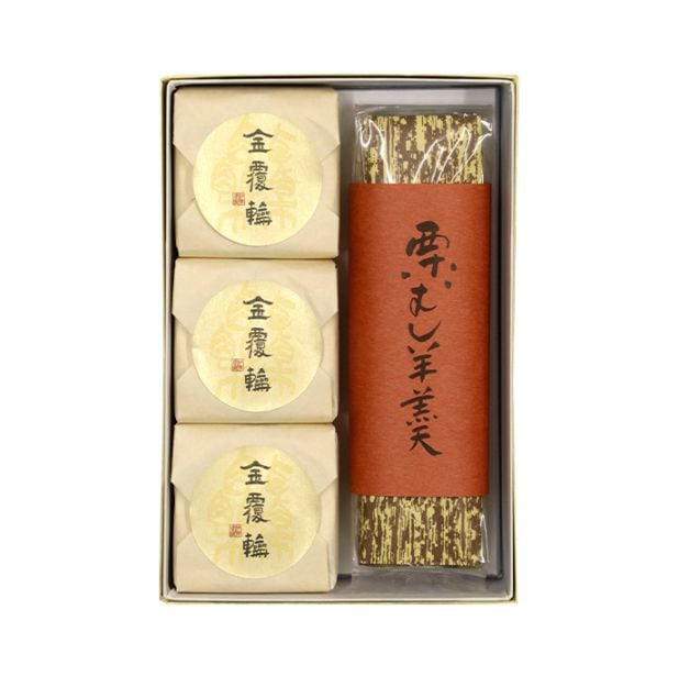 [Ｋ-02] 金覆輪・栗蒸羊羹 詰合せ