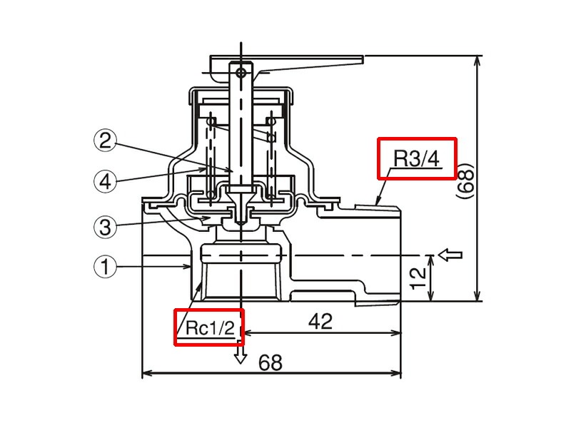 13時迄は当日発送 日祝除く】 逃し弁 安全弁 温水器用 水道用 DE20