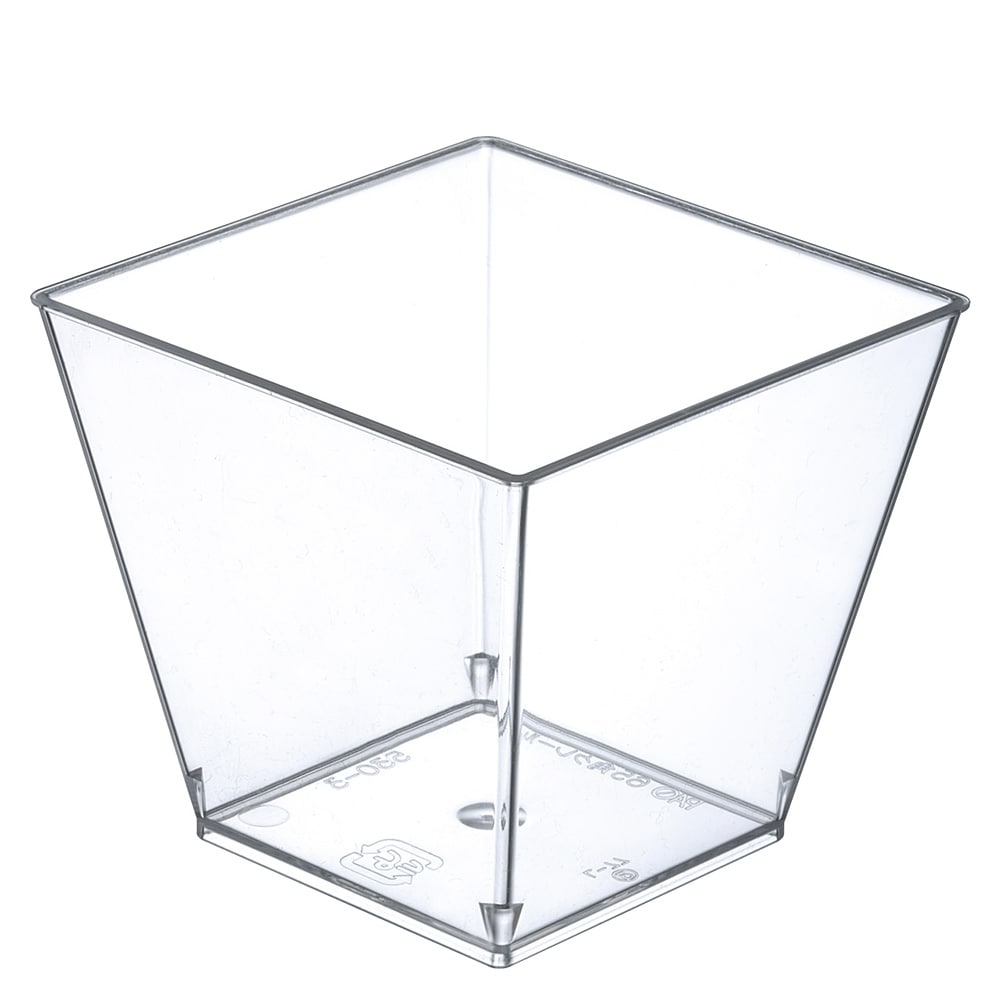 【海外限定超レア品】海外限定CAP CLEAR CARRIES（6個収納可） 角型 プラスチックカップ】PS 70角クレール 500個 | 商品別,カップ