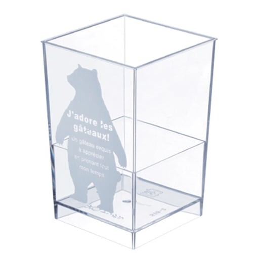 【プラスチックカップ】ＰＳ アングル ベア　400個