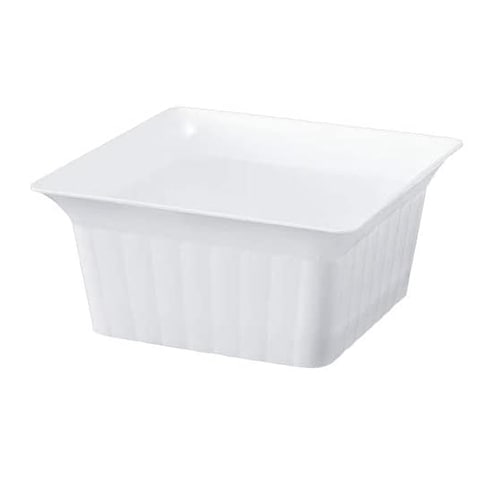 【耐熱プラスチックカップ】PP 86角 マーブルカップ 白  600個