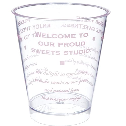 PS 66-140 スタンダード ピンク 500個 【日本製】【デザートカップ プラスチック容器】【ゼリーやムースに】