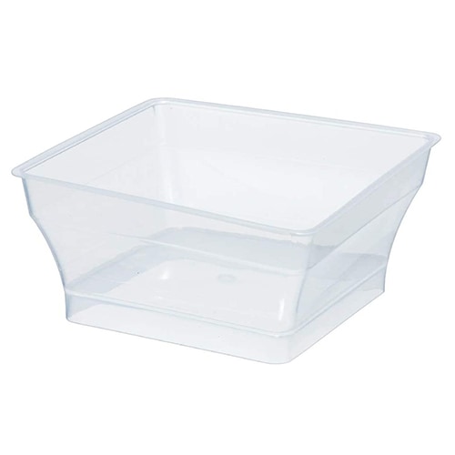 【耐熱】PP 86角 アラモードカップ N 600個【デザートカップ プリンカップ プラスチック容器 耐熱容器】【角型カップ】
