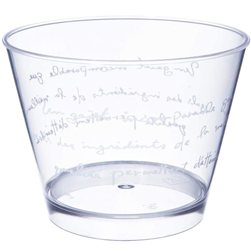 【プラスチックカップ】PS 80-175 スタンダード レター 白 500個