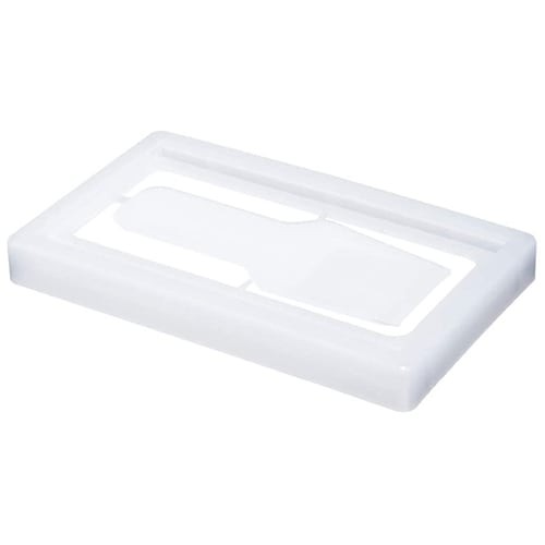 【耐熱・蓋】PE 長四角ケース スプーン付蓋 小 2,000個【便利なスプーン付】
