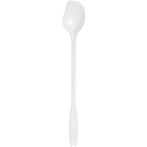 エコPAO ロングリーフスプーンP160（白）単袋入り　5,000本【送料無料　おしゃれな形状！　パフェに最適！植物由来原料配合　バイオマス入】