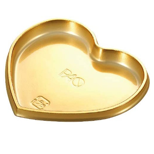 【ケーキトレー】PAO ハートラブリートレー 金 2,000個【バレンタインデーでも最適！】
