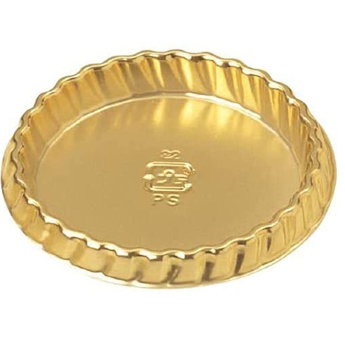 【送料無料】ゴールド　プレート（丸）小　2000個【底面60φミリ　金トレー　ケーキトレー】