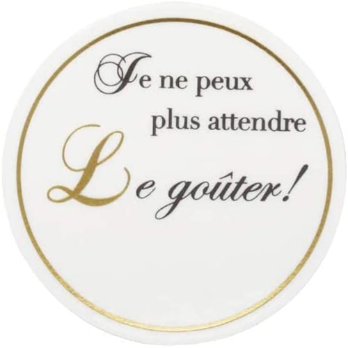 【ケーキ ピック】エコPAO のりなしラベル 丸型 箔押し　200枚