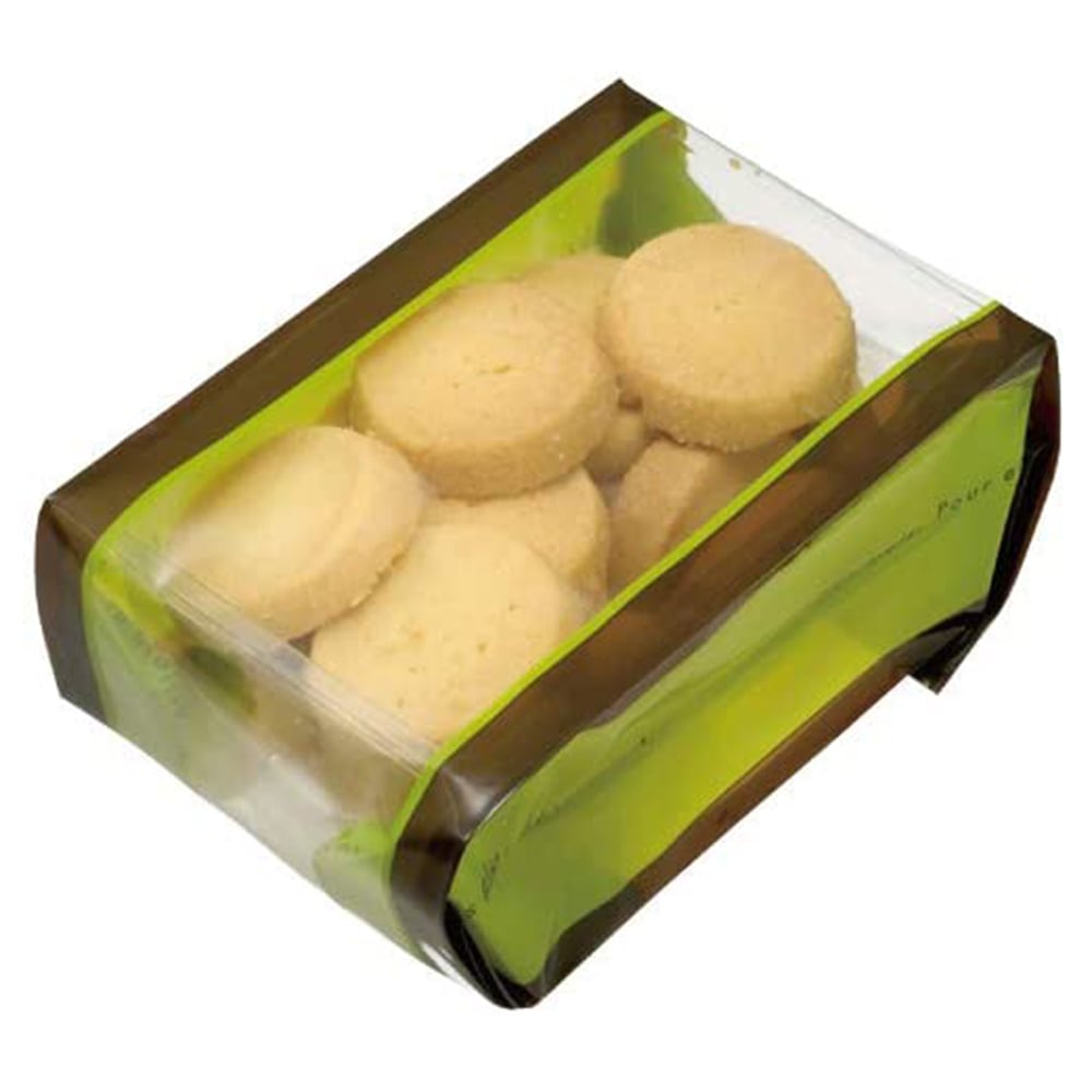 【菓子袋】バリアNY GZ袋 ドゥミセック グリーン 小 65×43×220　2,000枚
