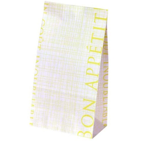 PAO角底袋 No.1 (グラフチェック　黄緑）90×55×170mm 1,000枚