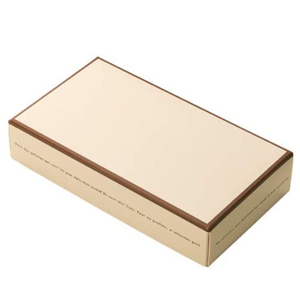 【送料無料】【高さ45mm菓子箱】ドゥミセック　５個用箱　クリーム（内寸200×105×45H）　200個【豊富なカラーバリエーション！】
