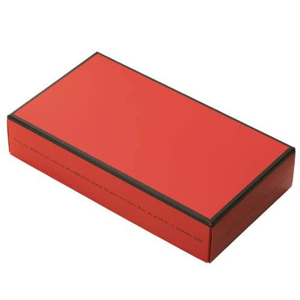 【高さ45mm菓子箱】ドゥミセック　５個用箱　レッド（内寸200×105×45H）　200個
