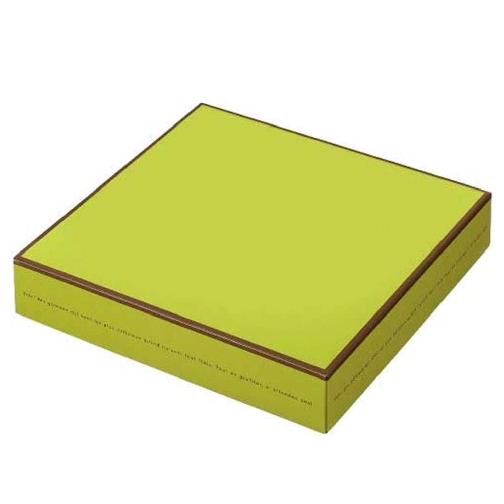【送料無料】【高さ45mm菓子箱】ドゥミセック　10個用箱　グリーン（内寸200×210×45H）　150個【豊富なカラーバリエーション！】
