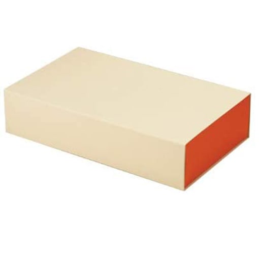 【かんたん組み立てBOX】プッシュギフト（オレンジ） Ｍ（内寸270×160×65H）　100個【簡単・便利】