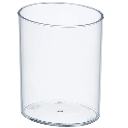 【楕円の耐熱・耐寒カップ】PC ニートハイ　500個【透明なプリンカップ】