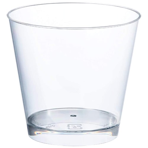 【プラスチックカップ】エコPAO　PS 76-185 スタンダードカップ U 500個 ※プラスチックの重量を軽くし、焼却時のCO2排出量を軽減した減プラ商品※