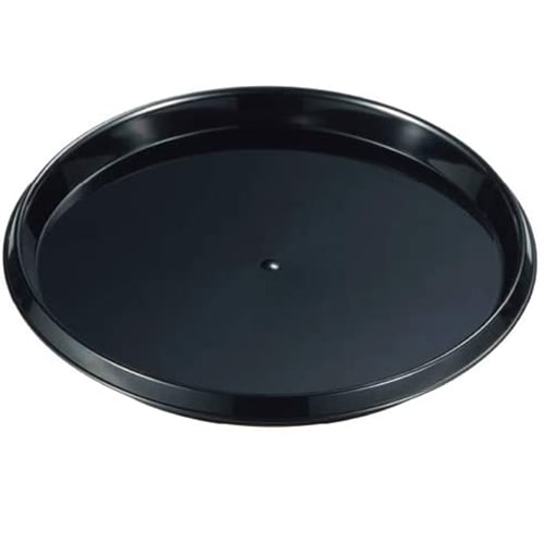 【ケーキトレー　プラスチックトレー】エコPAO PS76φサークルトレー 黒 (b)　1,200個