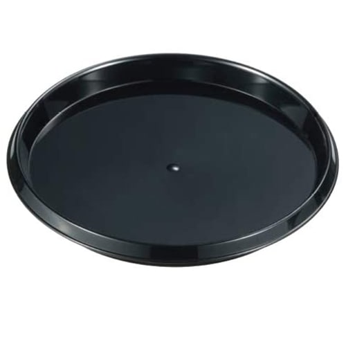 【ケーキトレー　プラスチックトレー】エコPAO PS 70φサークルトレー 黒 (b)　1,200個