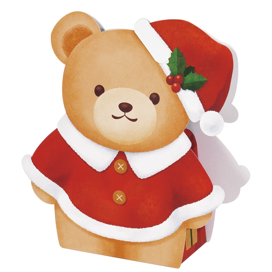 【菓子箱】テディベアBOX クリスマス　200個