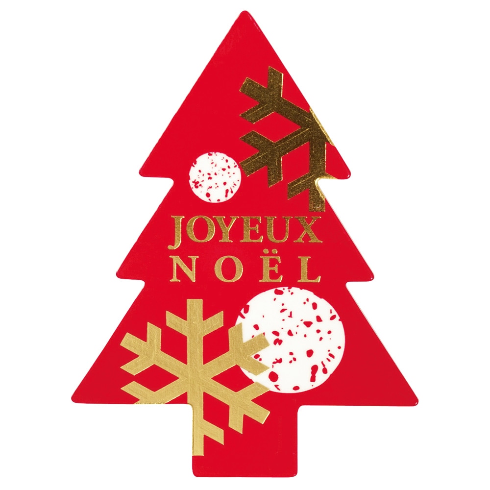 【Xmas ケーキトッパー】サパン・ドゥ・ノエル のりなしラベル　200枚