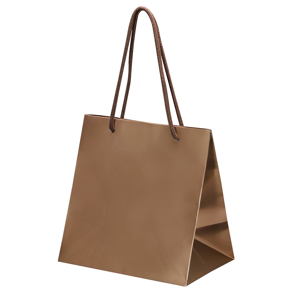 ■【バレンタイン｜紙袋】ペーパーギフトバッグ(ブロンズ)S　100枚