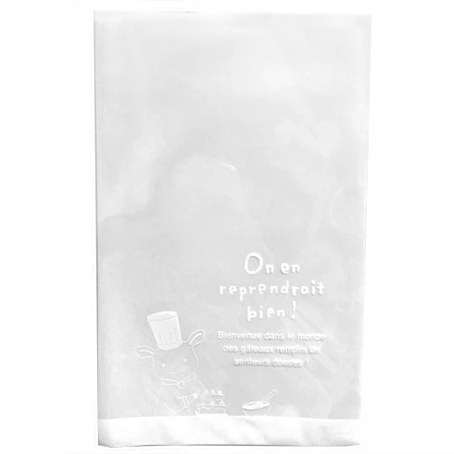 ▼【売り切り終了｜ラッピング袋】OPH溶断袋コショネ（ホワイト）120×190mm　100枚