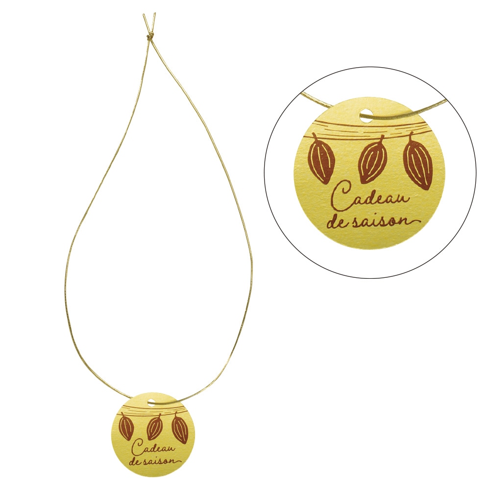 ■【バレンタインデー｜タグ】カカオチャーム　季節の贈り物　200枚