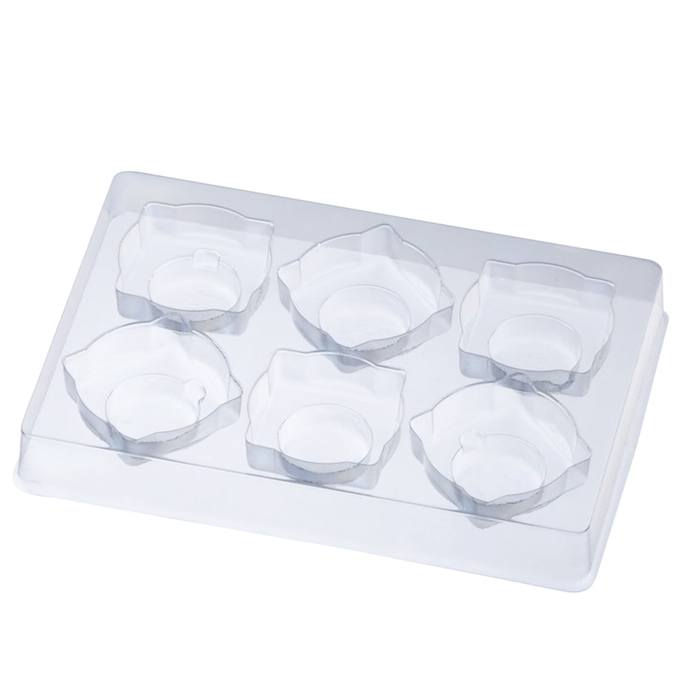 ■【ボンボンチョコトレー】PSチョコレートトレー27角 6個用 クリア　100個