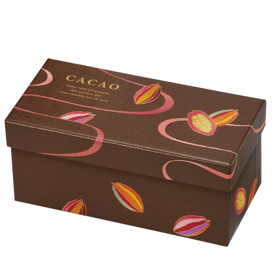 ■【バレンタイン｜ギフト箱】長方形貼箱 ショコラ S　50個