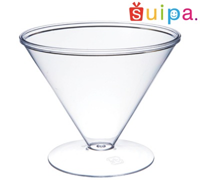 ●【脚付きプラスチックカップ】PS 87-140　シャネルカップ　300個