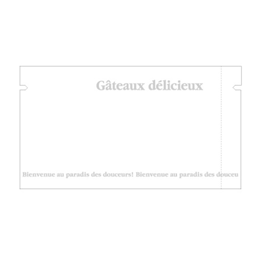 【菓子袋】バリアNY 合掌袋 ガトーホワイト 75×135 2,000枚