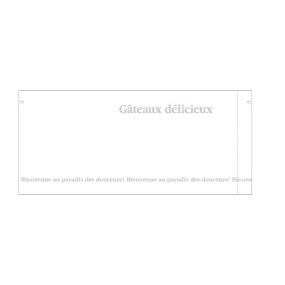 【焼き菓子袋】バリアNY 合掌袋 ガトーホワイト 80×180 2,000枚