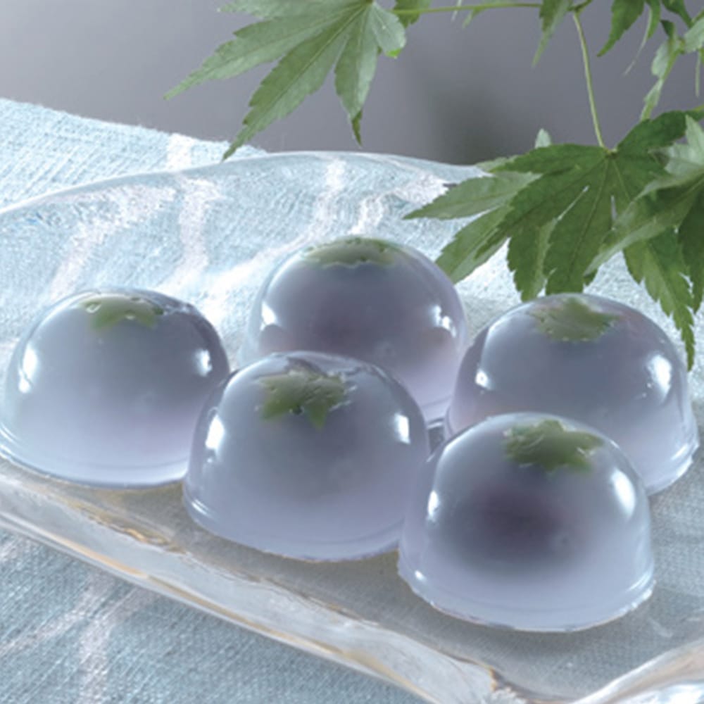 【半円型】PS 水饅頭トレー 12ケ流し型 N 100個【簡単・便利!水まんじゅう以外に、ゼリーやムースを流してトッピングに!直径44ミリのドーム型】