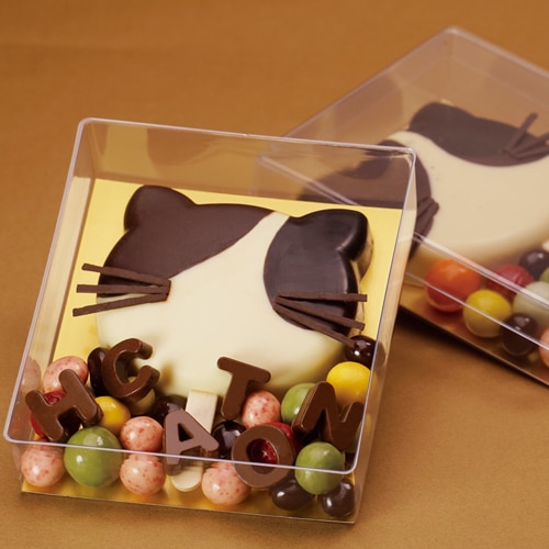 【日本製】PVC クリアケース カレ　小　100個【中身が見えるクッキー・チョコギフト】【ゼリーやモンブランなどケーキにも！】