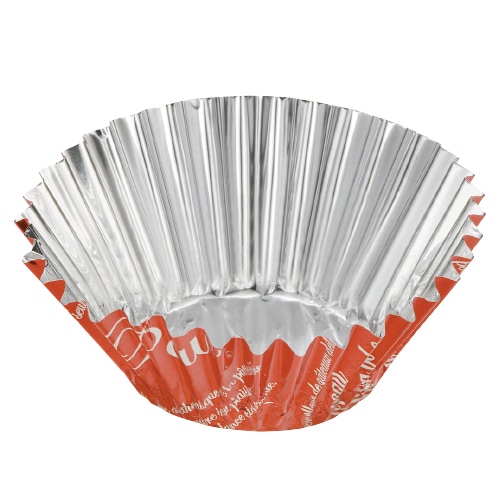 アルミケース 100φ×底径41φ フランス文字柄 オレンジ 500枚