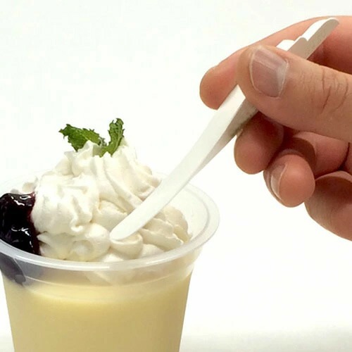 SSクローバー紙スプーン ポリ袋入　25,000個【送料無料】【環境に優しい！エコ商品】