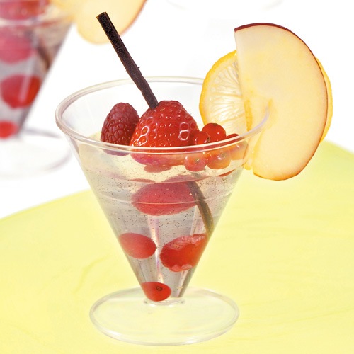 【脚付きプラスチックカップ】PS　シャネルハイ　300個