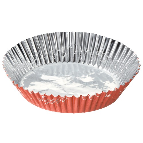 アルミケース 125φ×底径75φ フランス文字柄 オレンジ 500枚