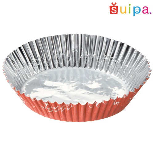 アルミケース 125φ×底径75φ フランス文字柄 オレンジ 500枚