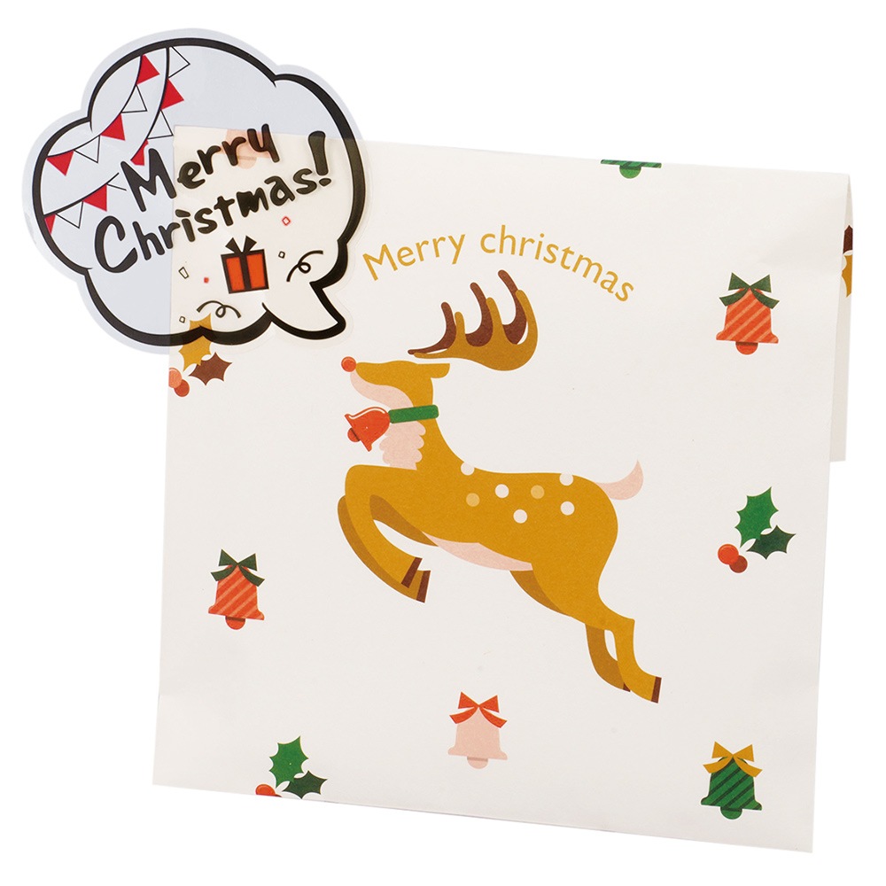 【シール】吹き出し型シール Merry Christmas　100枚