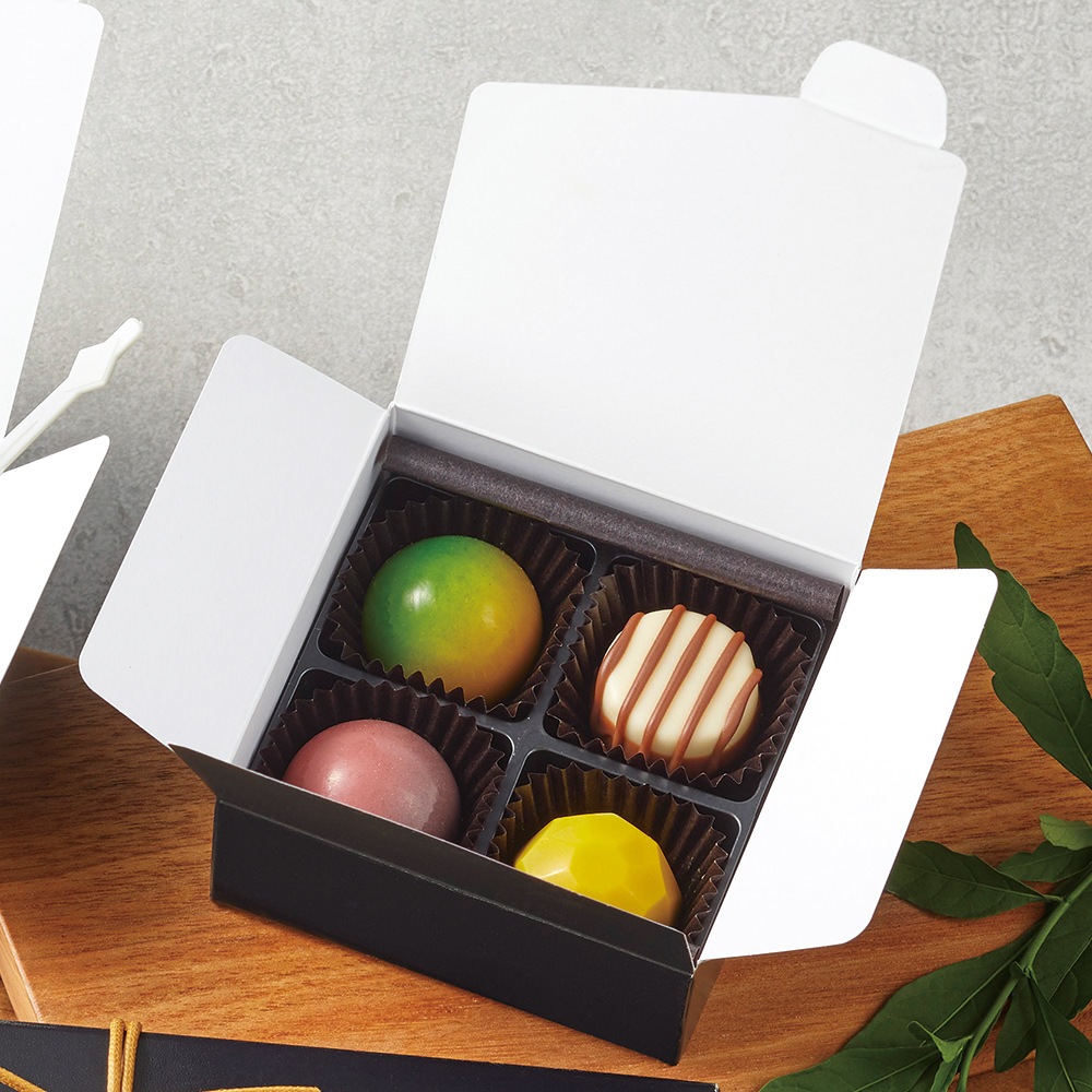 KURO NO.4 100個【ボンボンショコラ、トリュフBOX】 | 商品別,箱