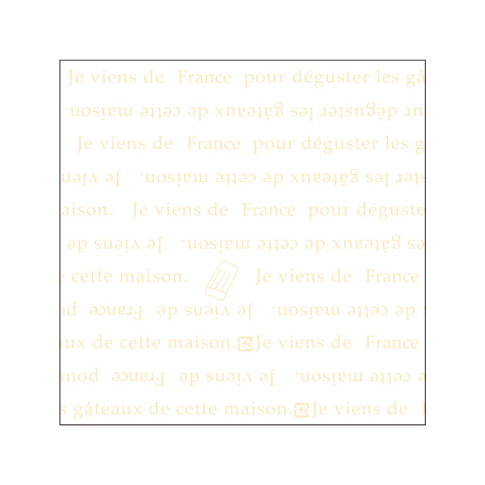 OPマットフィルム 150角(フランス)クリーム 500枚