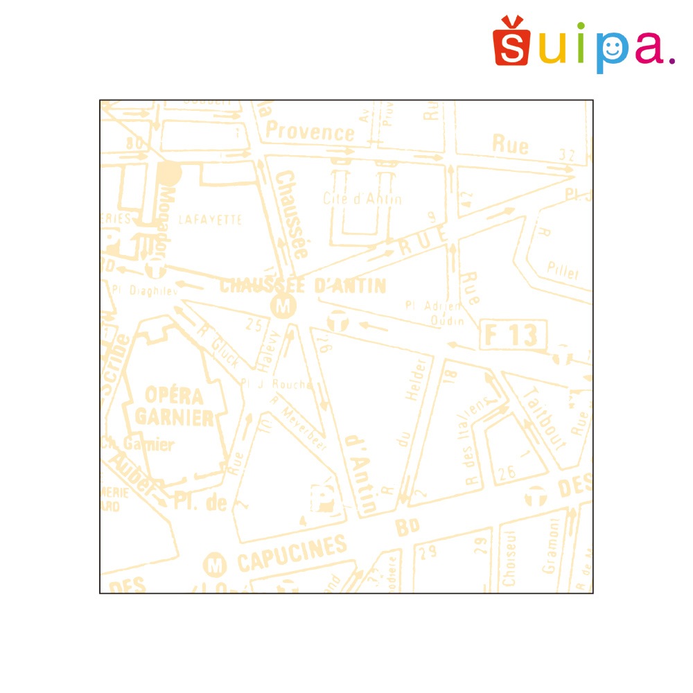 OPマットフィルム 150角 地図柄(Y)500枚