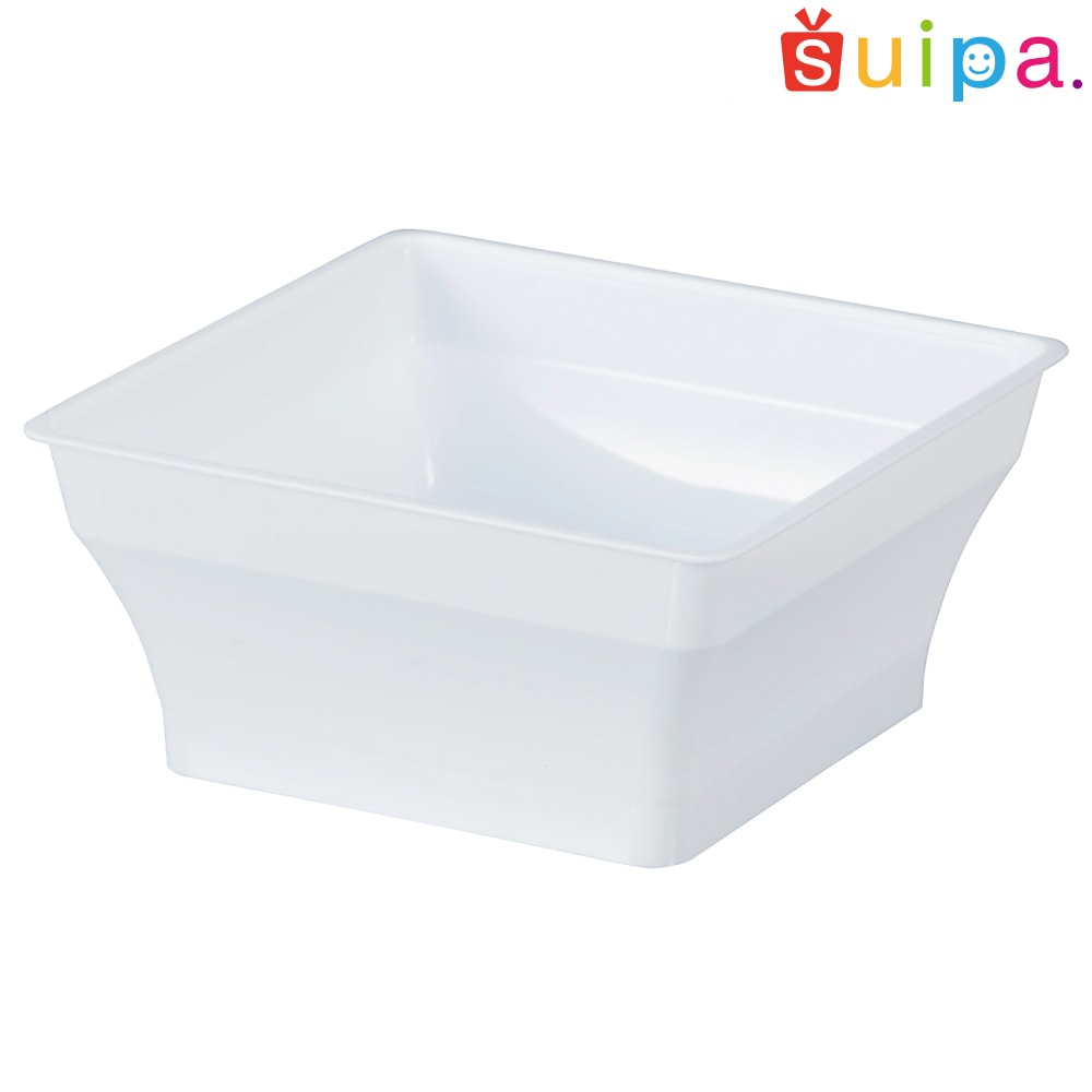 耐熱】PP 86角 アラモードカップ 白 600個【デザートカップ プリン