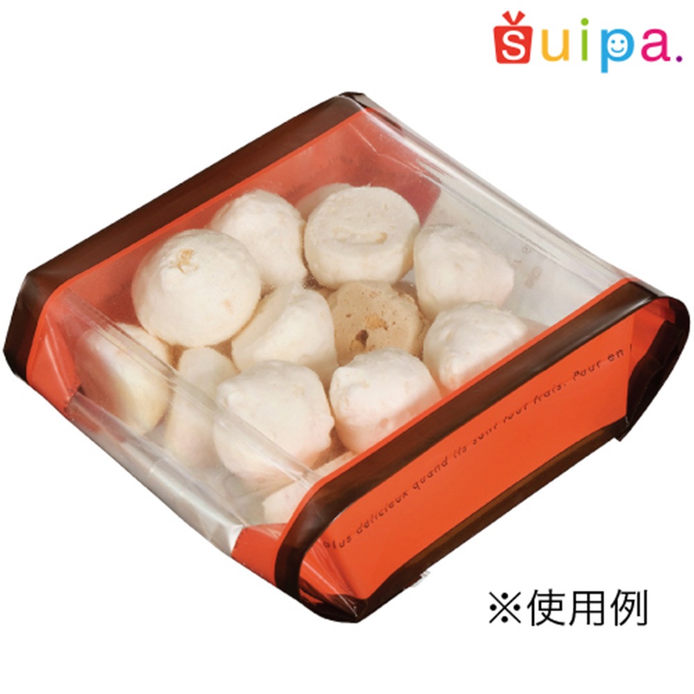 【菓子袋】バリアNY GZ袋 ドゥミセック レッド 大 99×43×220 2,000枚