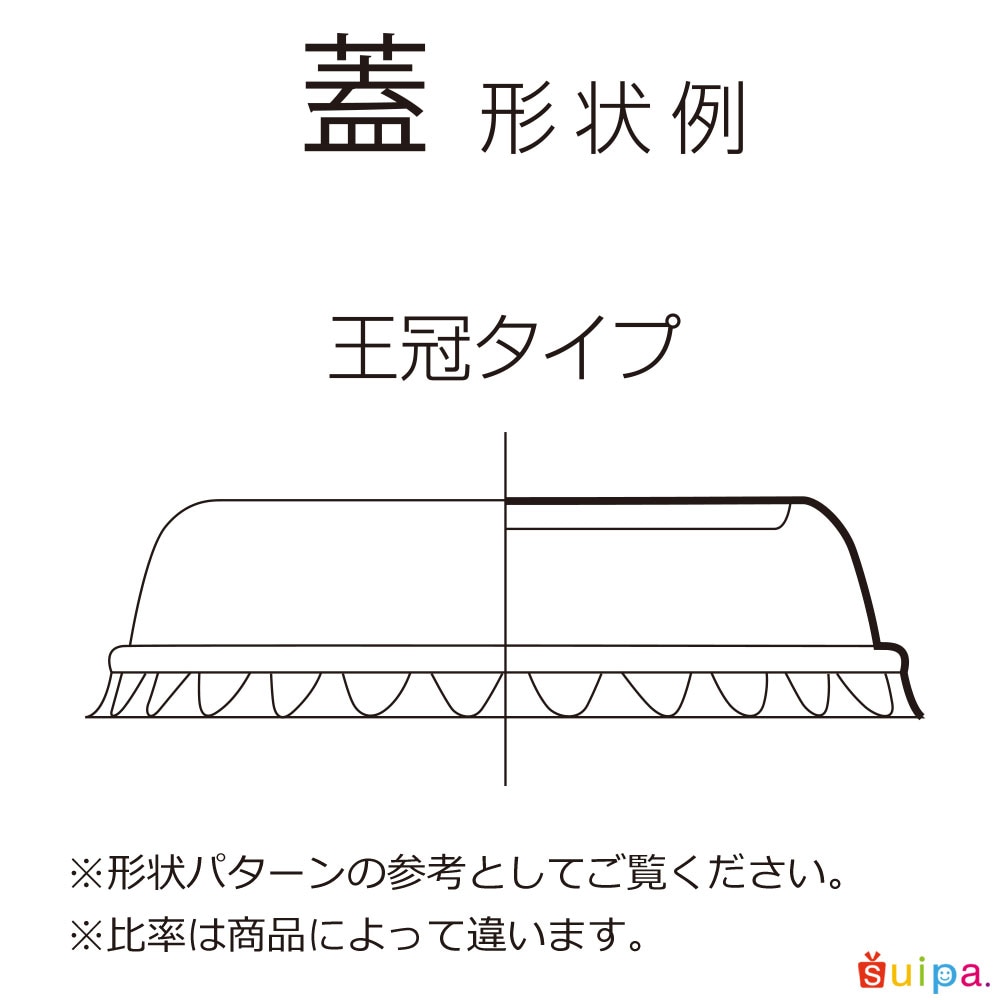 【蓋】76φドーム蓋20H　PET-P　4,000個