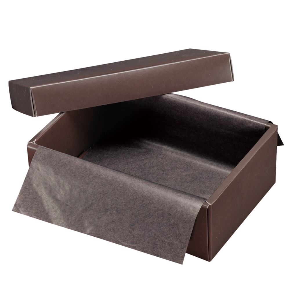 菓子箱】ギフトケース ブラウン 200個【マカロン6個用トレーの外箱