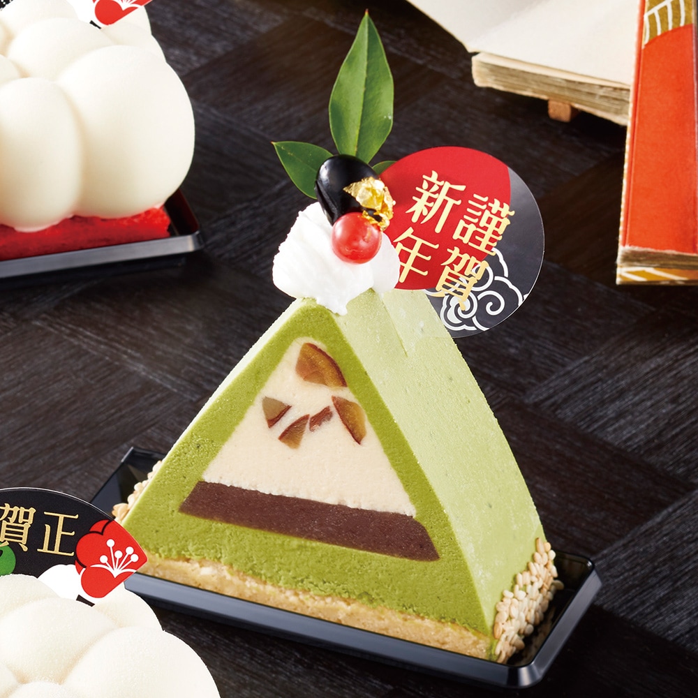 ■【お正月 ケーキトッパー】お正月 のりなしラベル PET 謹賀新年 200枚