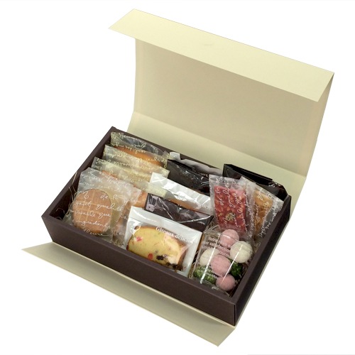 【贈答用箱】プッシュギフト(アイボリー) M(内寸270×160×65H) 100個【簡単・便利】